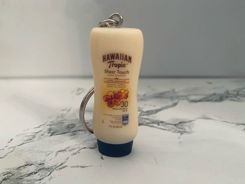 Minibrands Hawaiian Tropic Sunscreen Keychain Etsy