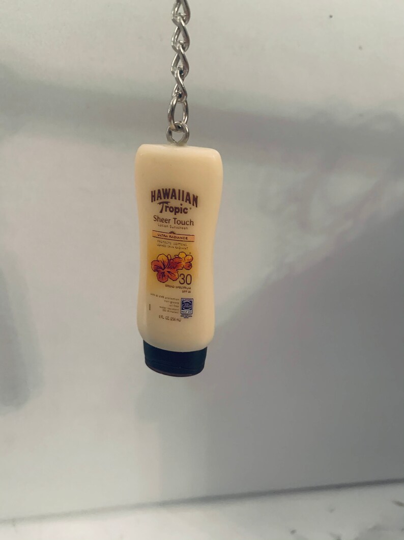 Minibrands Hawaiian Tropic Sunscreen Keychain Etsy
