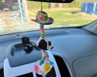 Mini Cowboy Hat Car Charms