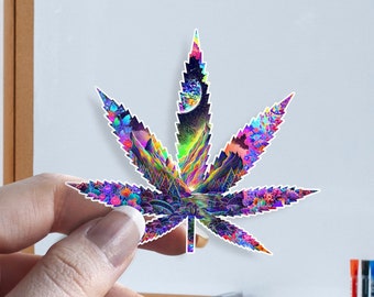 Cannaverse - Shroomaniac Brand Trippy Weed Cannabis Sticker for all types of surfaces