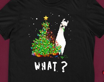 Llama T-Shirt Christmas Llama Brat for Men Women Children Unisex Graphic Shirt
