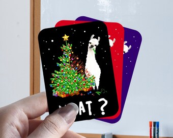 What Llama Christmas Llama Brat Sticker for all types of surfaces