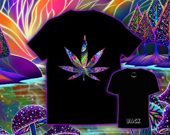 Cannaverse - Shroomaniac Brand Trippy Weed Cannabis T-Shirt for Men, Women, Children, Unisex Graphic Shirt