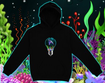 Turtle Light Bulb Hoodie - Unisex Graphic Print