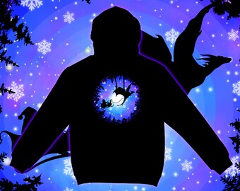 Santa's Dragon Christmas Delivery - Xmas Hoodie for Men, Women, Children, Unisex Hoodie