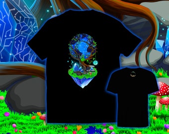 Trippy Shroomaniac Graphic T-Shirt – Unisex Design
