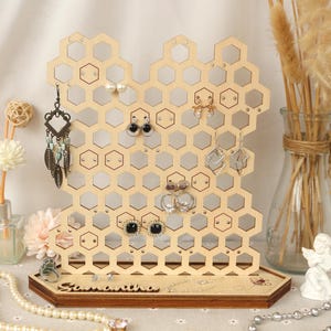 Jewelry Organizer Personalized Earring Stand Jewelry Organization Earring Holder Birthday Gifts for Her Mothers Day Gifts