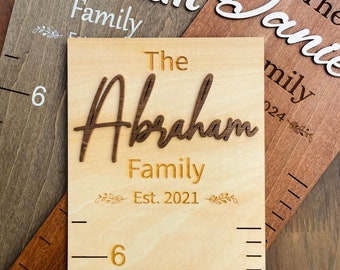 Family Height Chart Personalized Growth Chart Height Chart for Kids Baby Growth Chart Height Ruler for Wall Wooden Nursery Decor