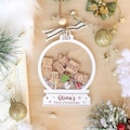 Baby's First Christmas Ornaments 2024, Personalized Baby 1st Christmas Ornament, Custom Baby Name, New Baby Gift, 4D Shake Babies Ornament product logo
