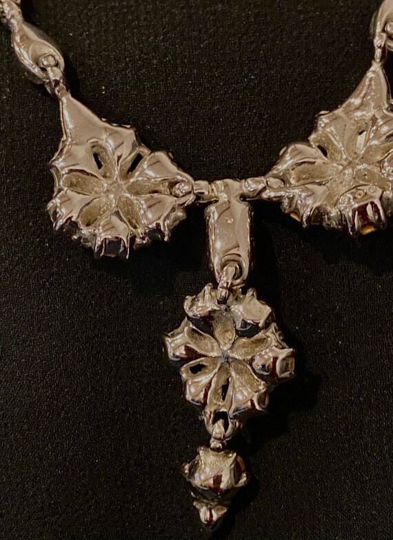 Vintage BOGOFF Signed Rhinestone Necklace - image 7