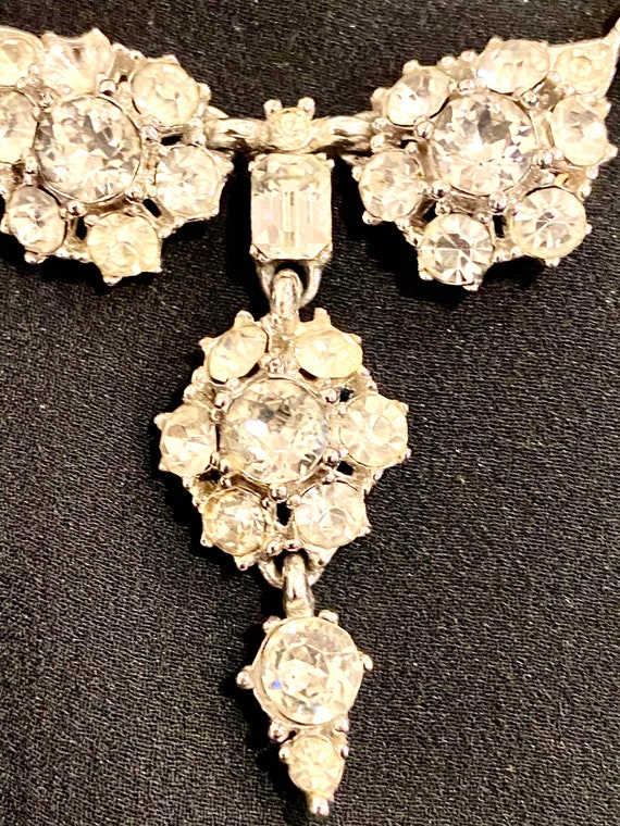 Vintage BOGOFF Signed Rhinestone Necklace - image 8