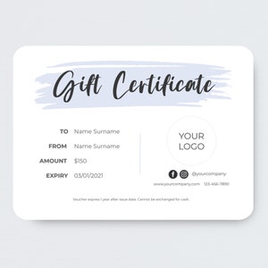 Gift Certificate Template, Editable Gift Card Template, Gift Voucher Template, DIY Gift Card, Shop Voucher Template, Printable Gift Cards