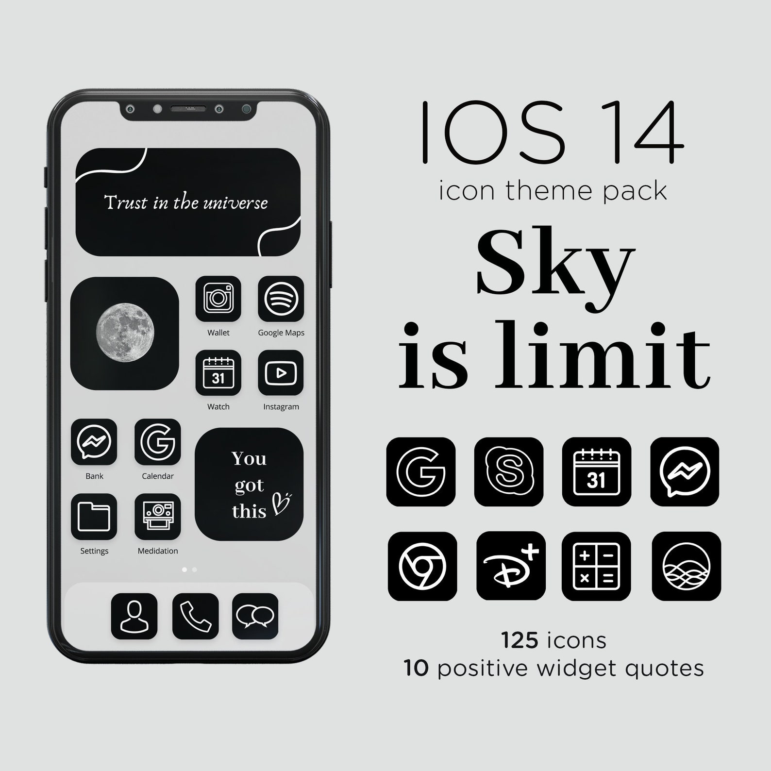 Sky is Limit IOS14 App Covers IOS 14 App Covers IOS 14 IOS Etsy
