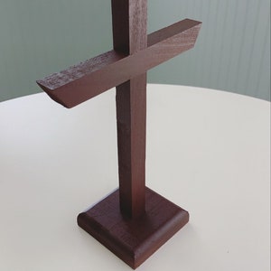 Brown Painted Poplar Wood Cross, Handmade Home Decor, 10 Inch - Etsy