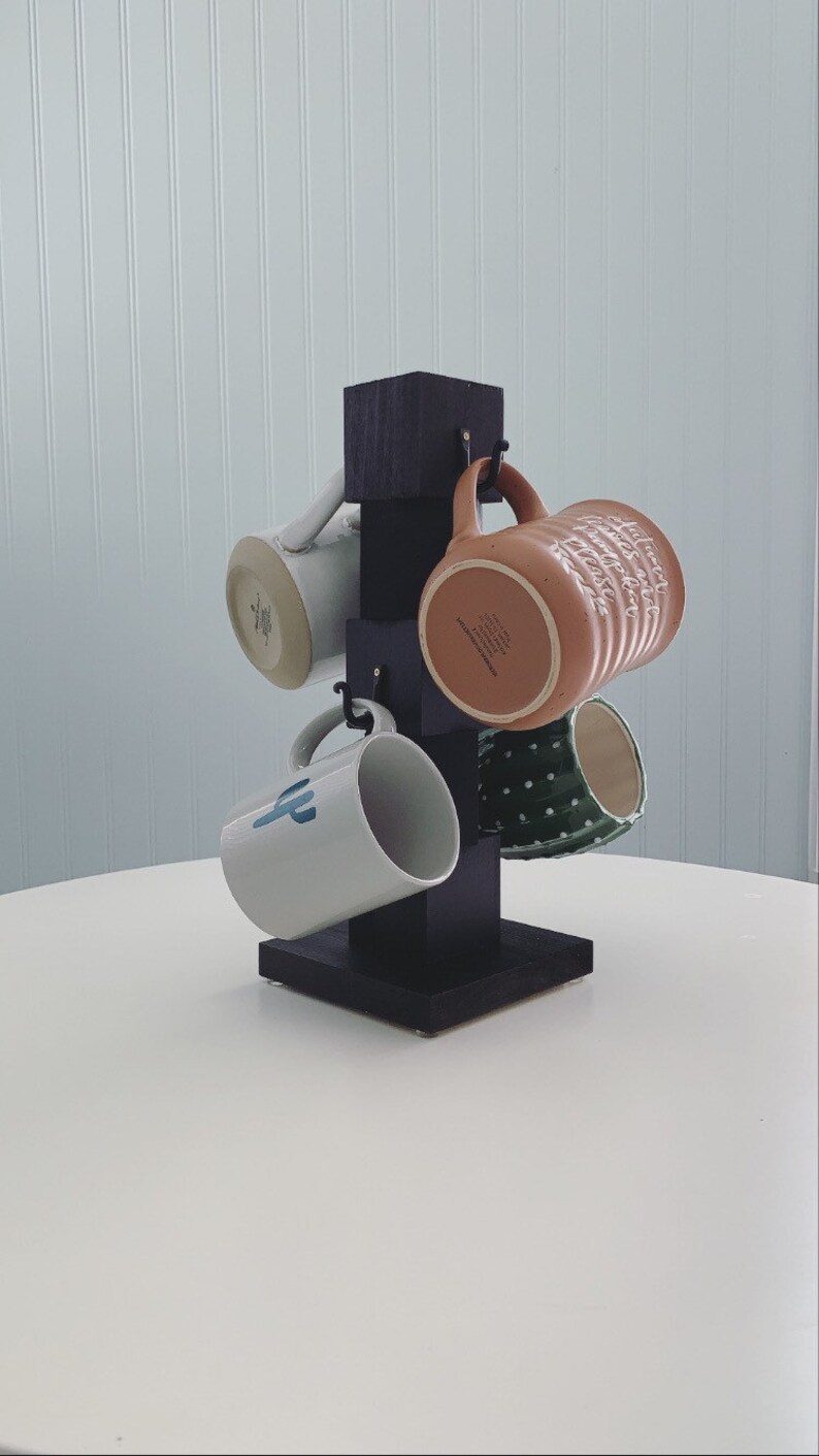 Coffee mug Holder coffee Cup Holder Coffee Cup Rack 4 Cup Etsy