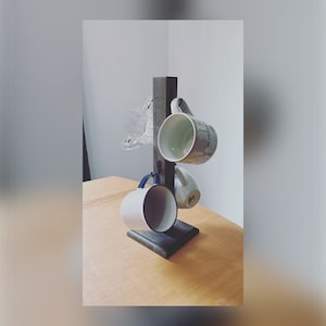 Coffee mug holder, Mug Holder, Mug Tree, Coffee Mug Stand, Handmade coffee mug Holder