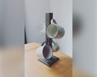 Coffee mug holder, Mug Holder, Mug Tree, Coffee Mug Stand, Handmade coffee mug Holder