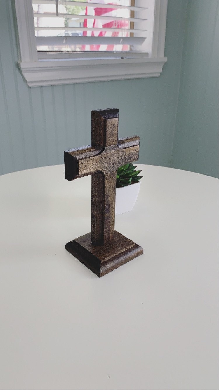 3 Wooden Crosses, Crosses of Calvary, Farmhouse Style 3 Crosses
