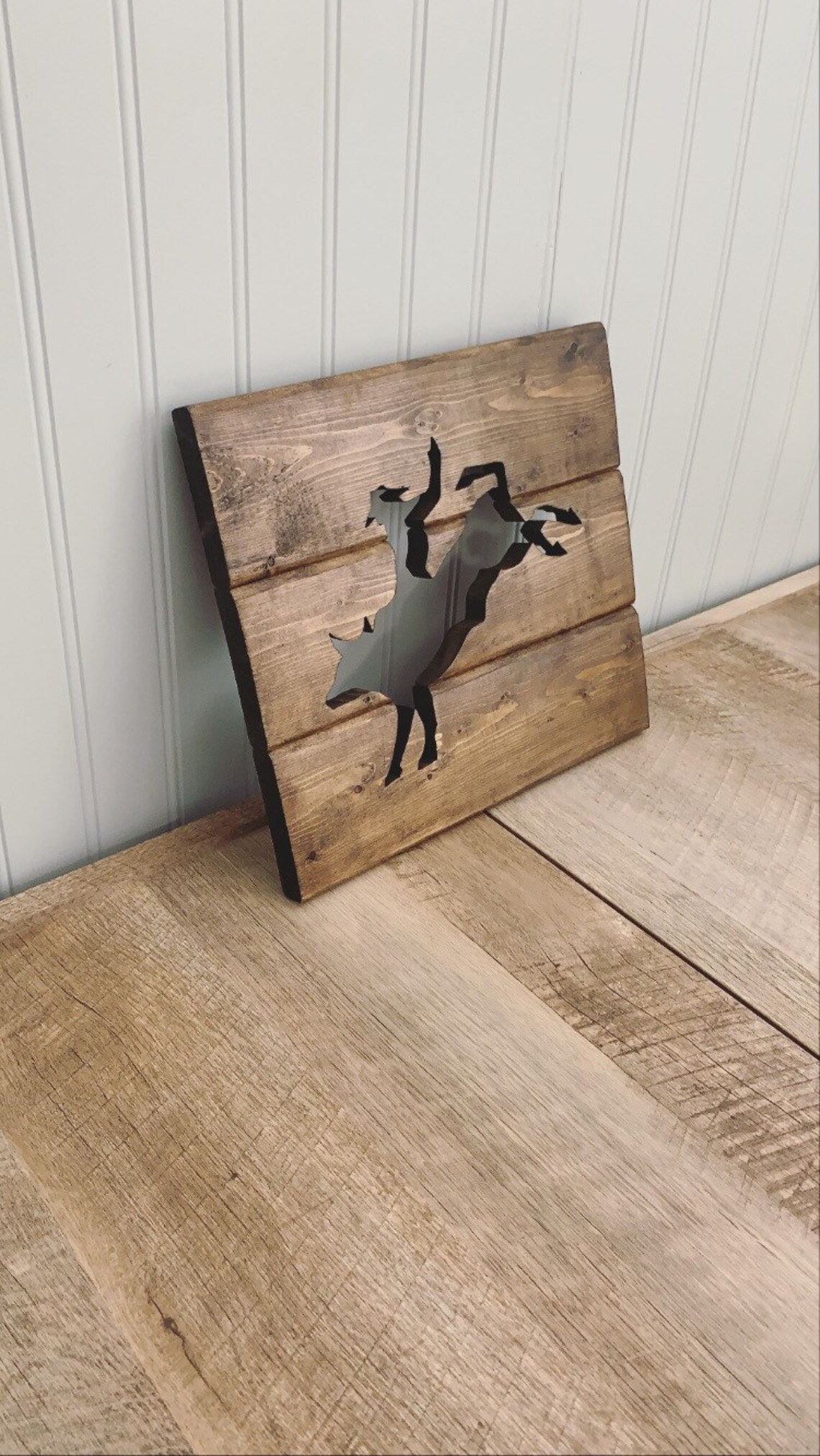 Wooden Bull-rider Bull-Rider Bull-Rider Silhouette Wooden | Etsy