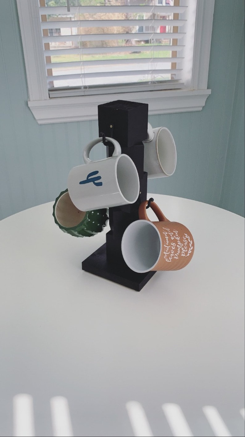 Coffee mug Holder coffee Cup Holder Coffee Cup Rack 4 Cup Etsy