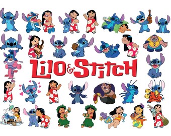 LILO Et STITCH SVG Bundle, lilo et Stitch Svg Cut Files pour Cricut, Lilo et Stitch clipart