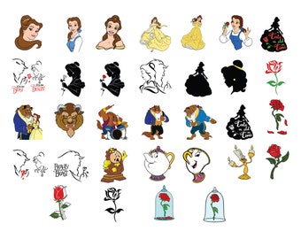 BEAUTY and the BEAST SVG, Beauty and the Beast Svg Files pour Cricut, Beauty and the Beast Clipart