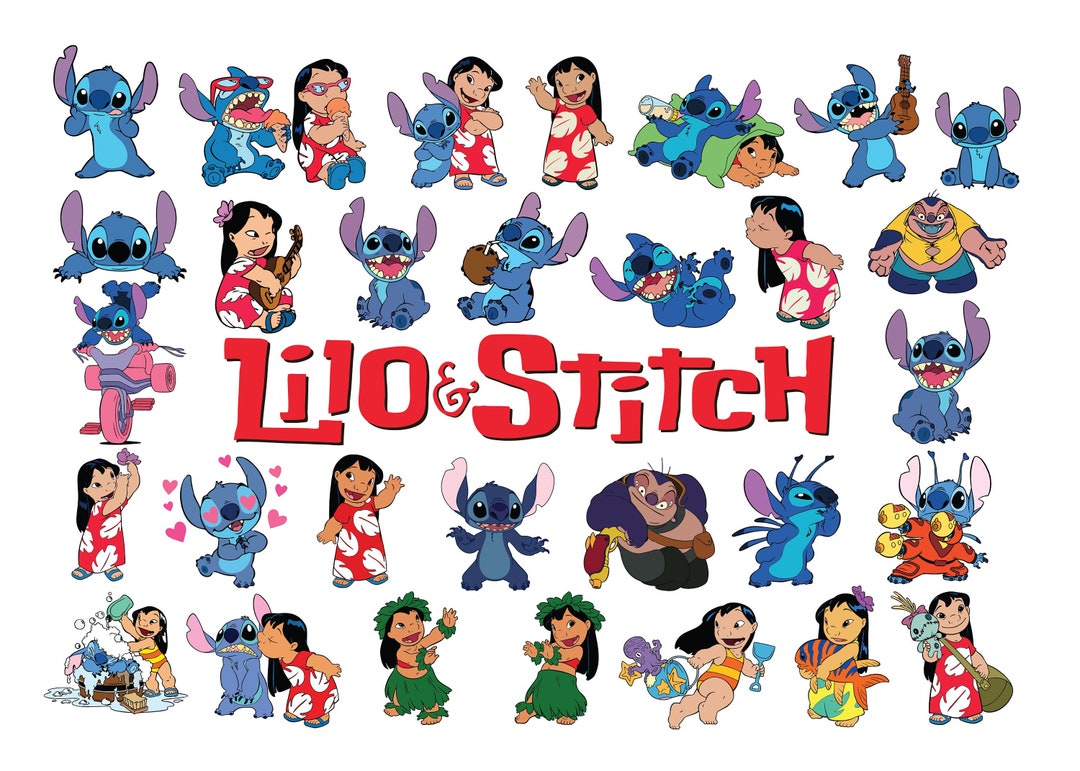 LILO and STITCH SVG Bundle, Lilo and Stitch Svg Cut Files for Cricut ...