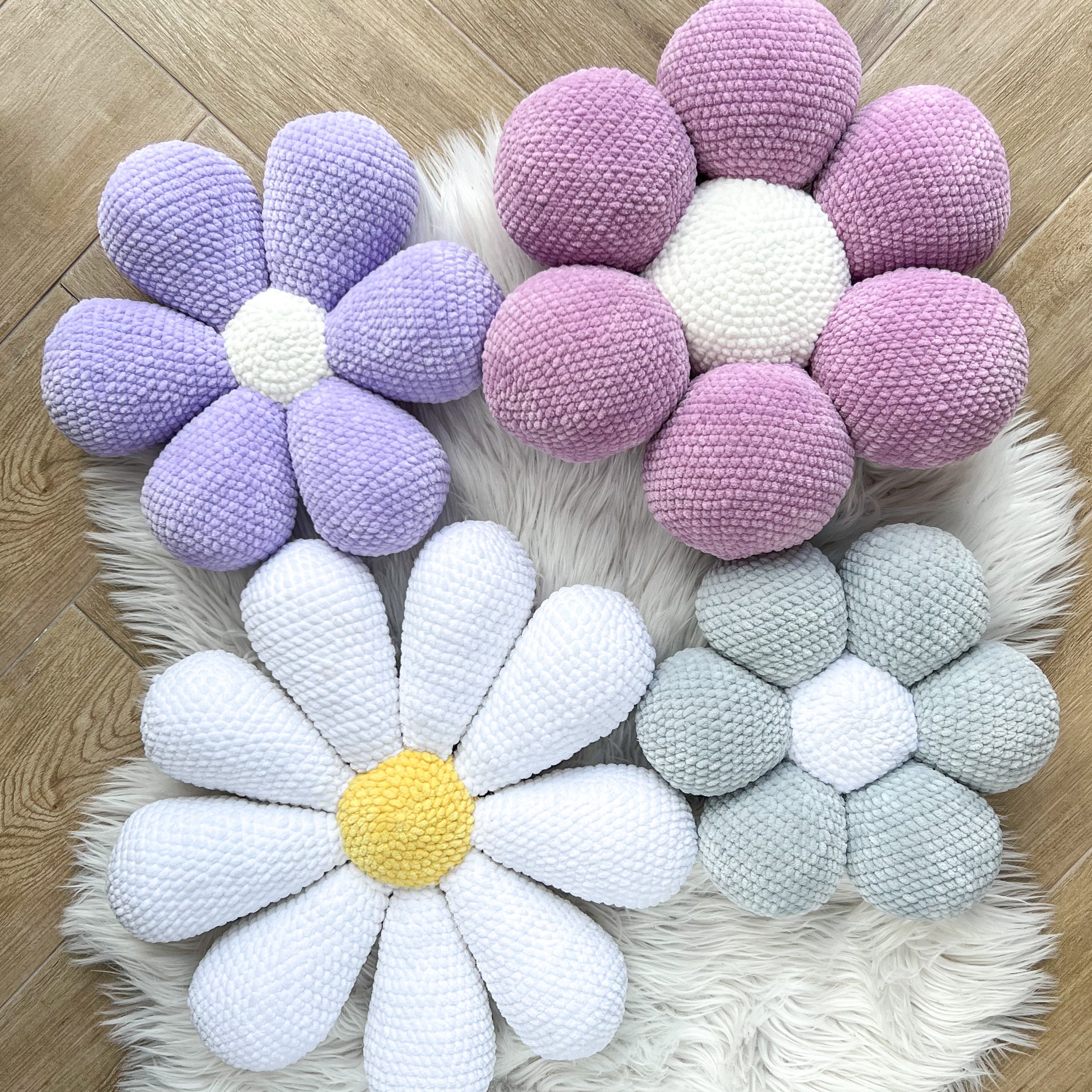 30 Flower Pillow Crochet Patterns for Cozy, Giftable Home Décor 13 Flower Pillow Crochet Pattern PDF Set