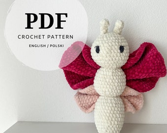 Amigurumi Fjärilsvirkmönster: Enkel maskot (PDF-mönster)