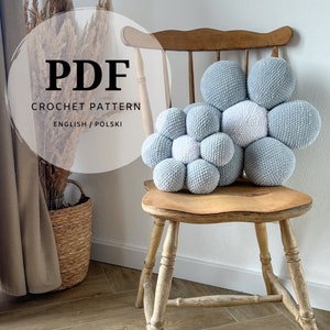 Floral Crochet Cushion Tutorial: Beginner-Friendly Blossom Pattern (PDF Pattern)