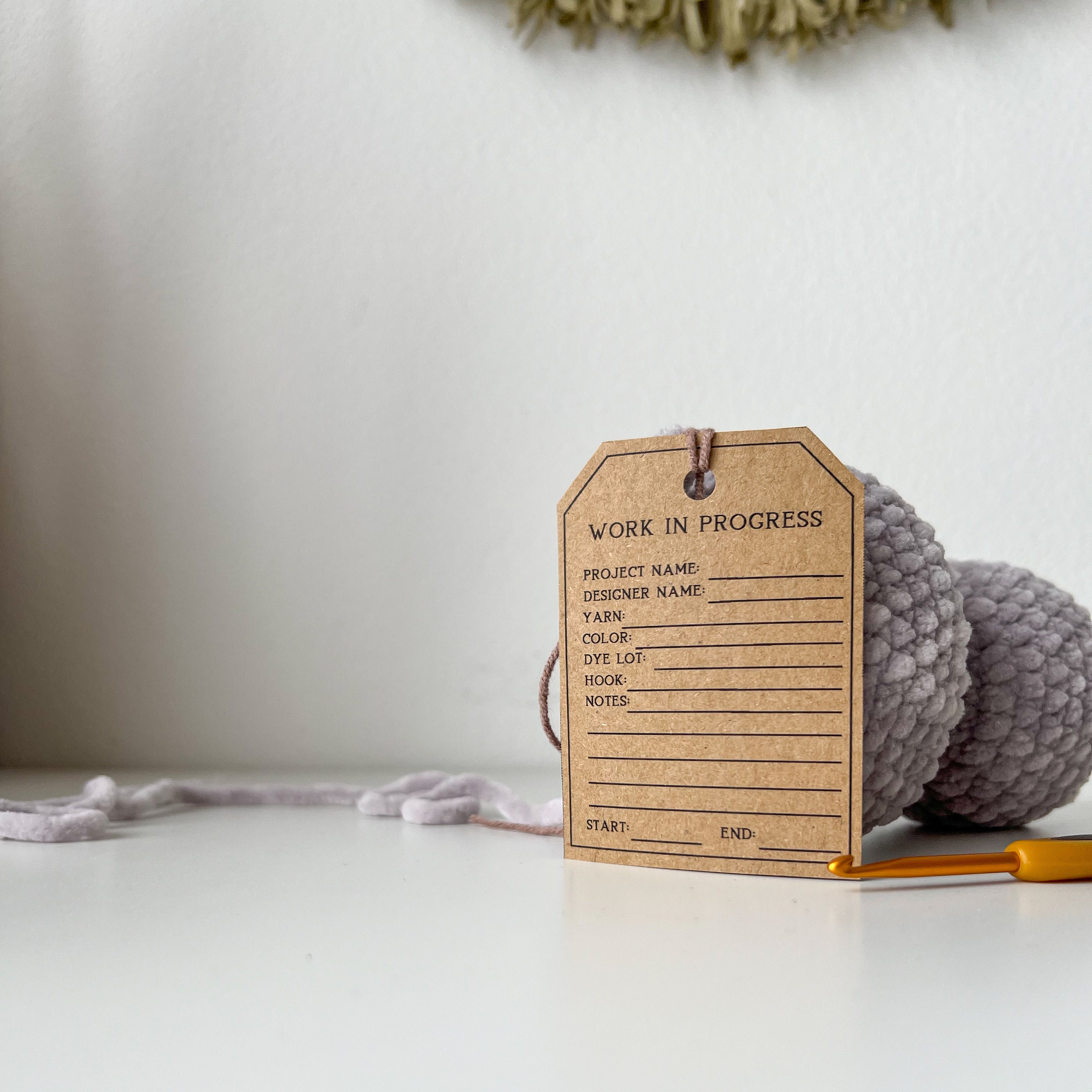 Crochet Project Printable Labels | Work in Progress Helper Tags - Etsy