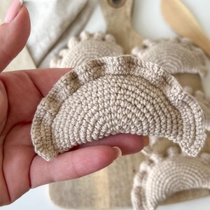 Virkmönster för dumplings, Amigurumi-lekmat, nybörjar-PDF (direktnedladdning) bild 5