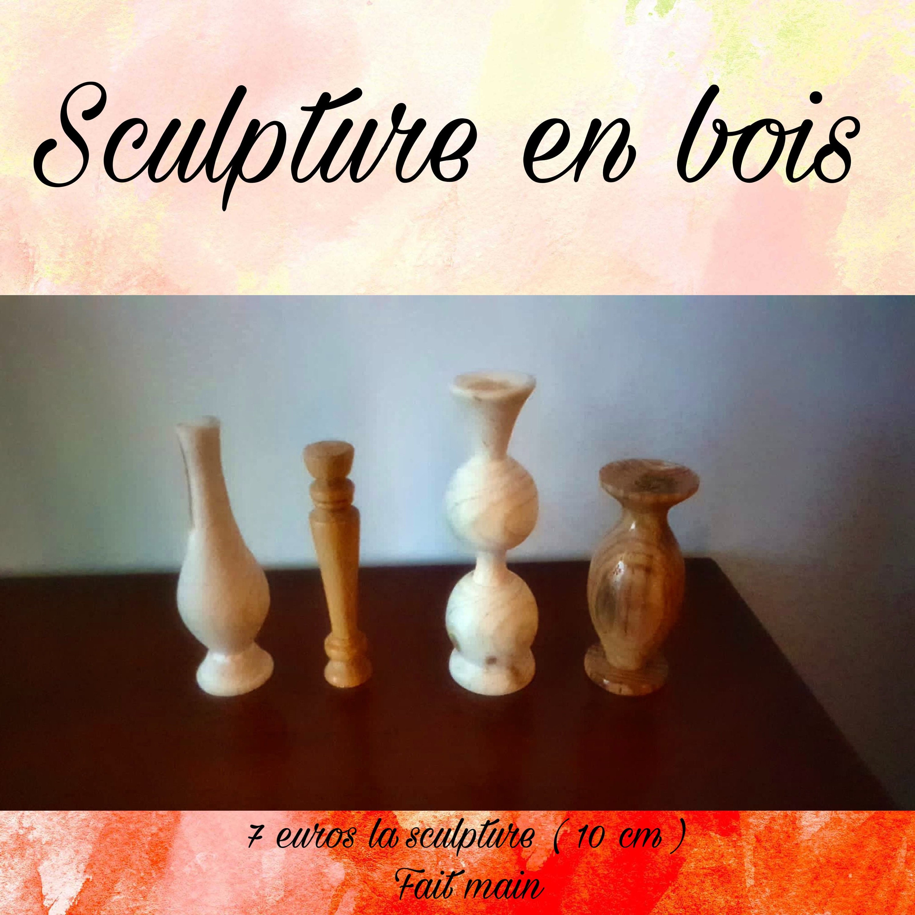 Sculpture en Bois Fait Main