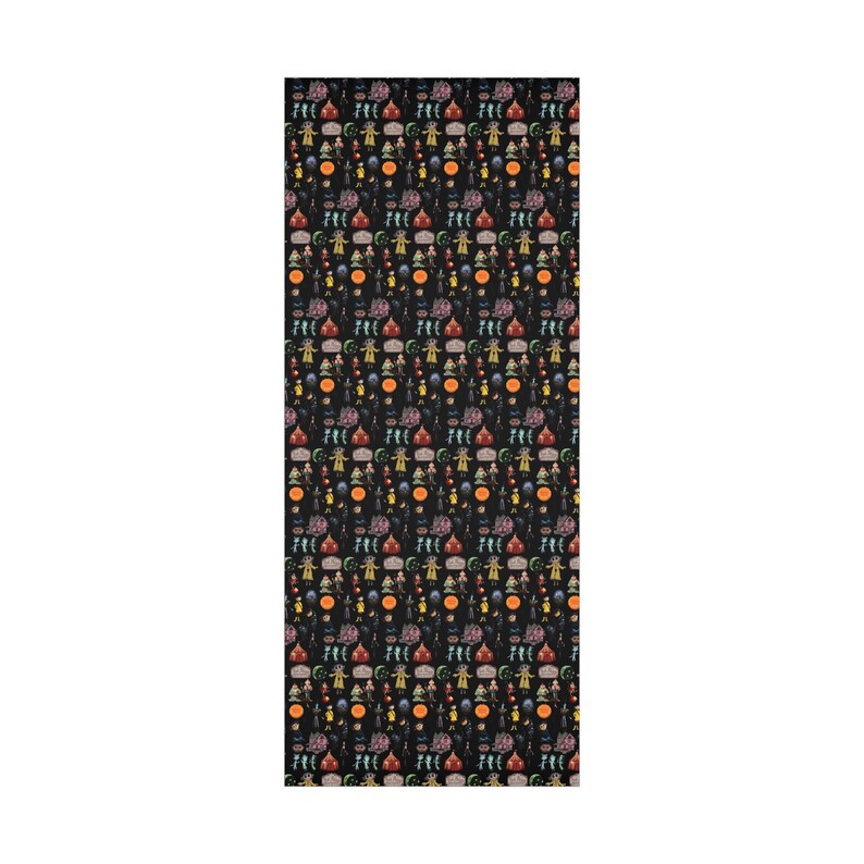 Whimsical Halloween Coraline Gift Wrap Papers, Fun Party Wrap, Colorful Holiday Packaging, Craft Supplies, Spooky Gift Decorations image 6