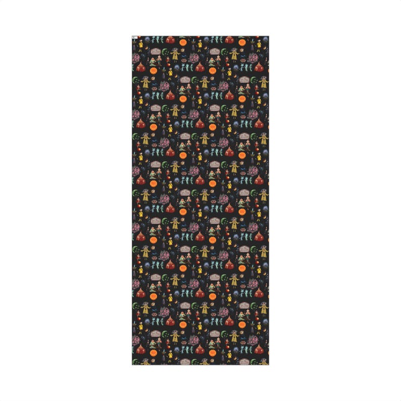 Coraline Halloween Themed Gift Wrap Papers, Spooky Wrapping Paper, Party Supplies, Holiday Decor, Unique Present Wrap image 6
