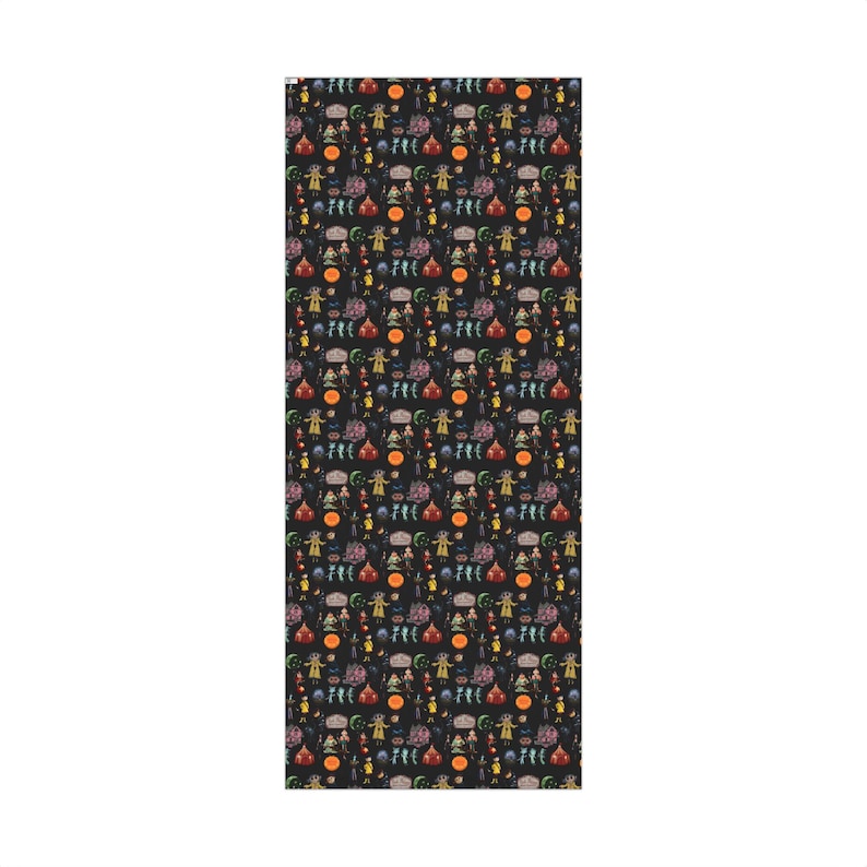 Coraline Halloween Themed Gift Wrap Papers, Spooky Wrapping Paper, Party Supplies, Holiday Decor, Unique Present Wrap image 3
