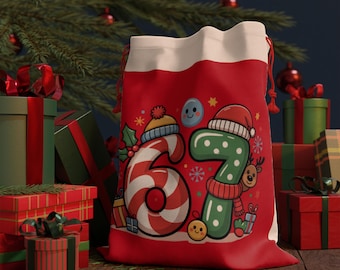 Funny 67 Birthday Design Gift Bag | Kids Party Favor Bag