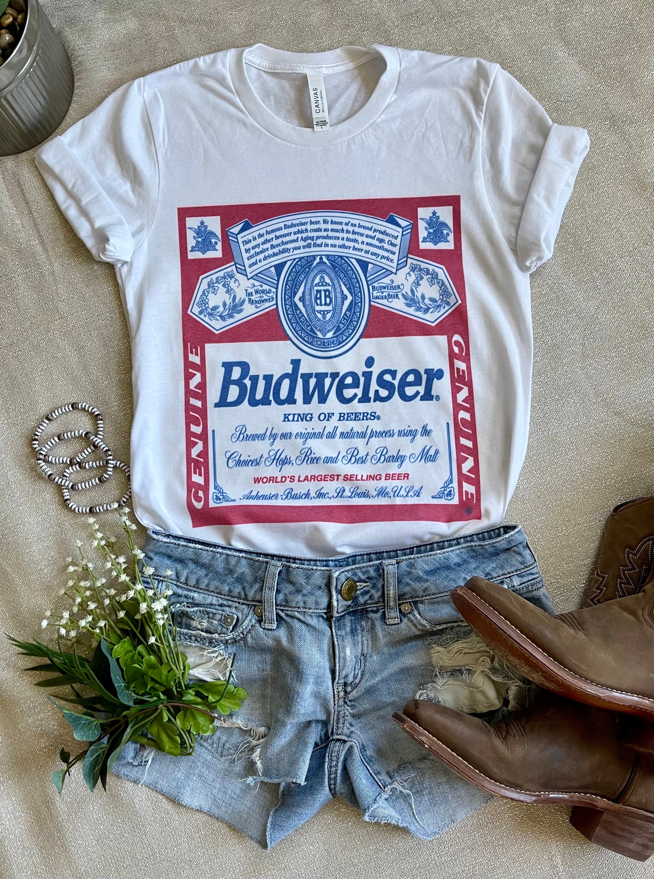 Vintage style Budweiser tee
