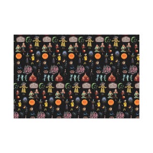 Whimsical Halloween Coraline Gift Wrap Papers, Fun Party Wrap, Colorful Holiday Packaging, Craft Supplies, Spooky Gift Decorations image 3