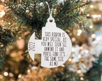 Same Size As Me Christmas Ornament | Measure Me Christmas Ornament | Ribbon Ornament | Size Ornament | Height Ornament
