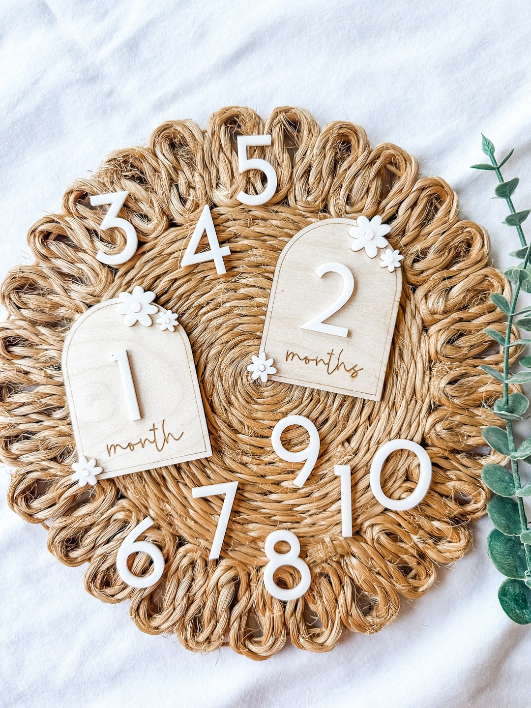 Daisy Monthly Milestone Interchangeable Markers | Dainty Birth ...
