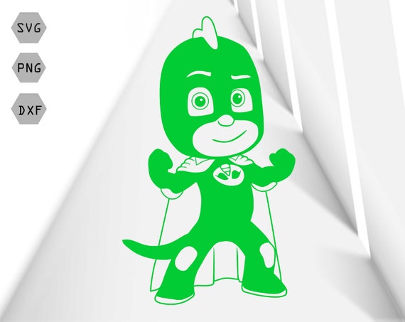 Download Gekko Color Svg Png Dxf Pj Masks Birthday Svg Owlette Etsy