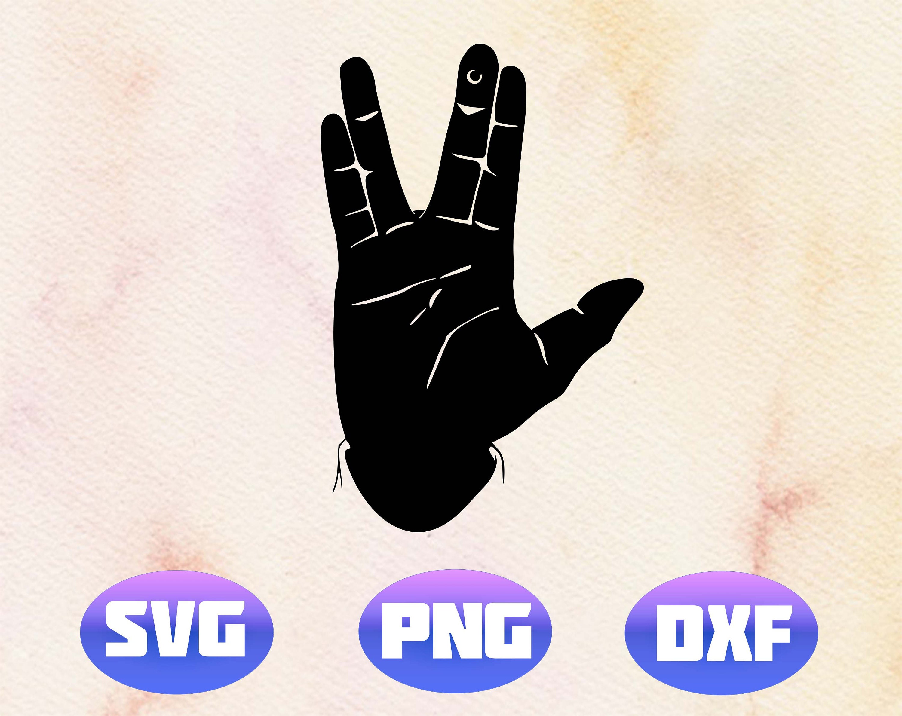 Live Long and Prosper svgpngdxfStartrek Logo | Etsy