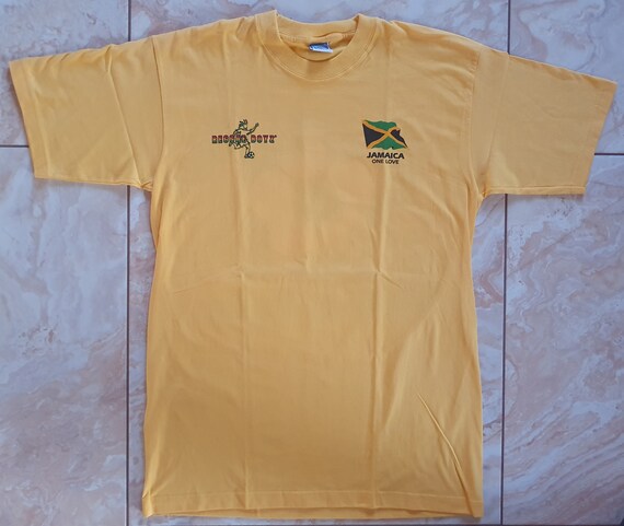 ジャマイカ レゲエボーイズ サッカー Tシャツ キイロ サッカー