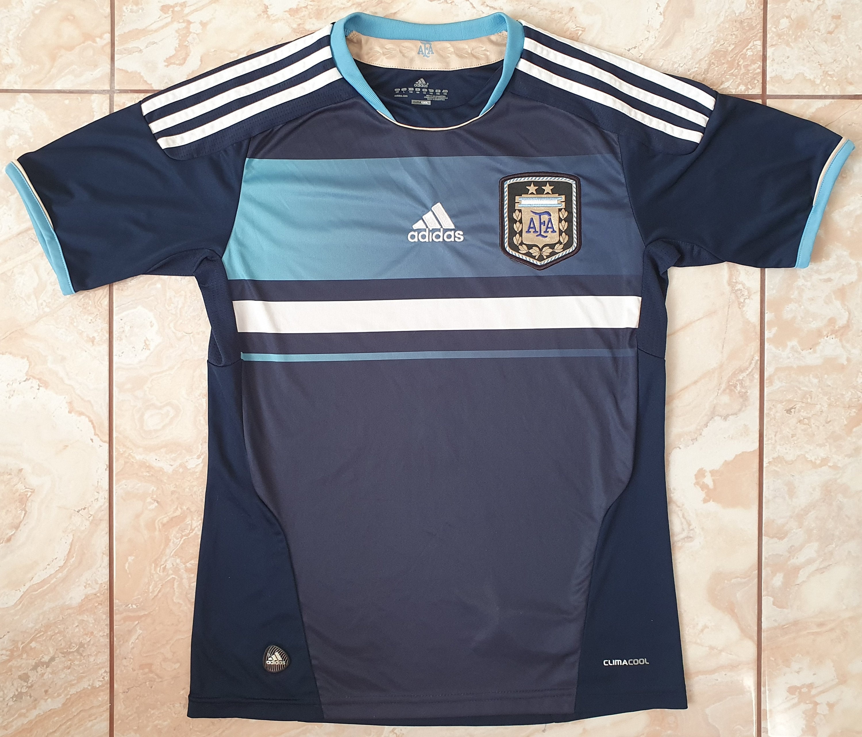 Original National Argentina Away Football Shirt Jersey 2011-2012