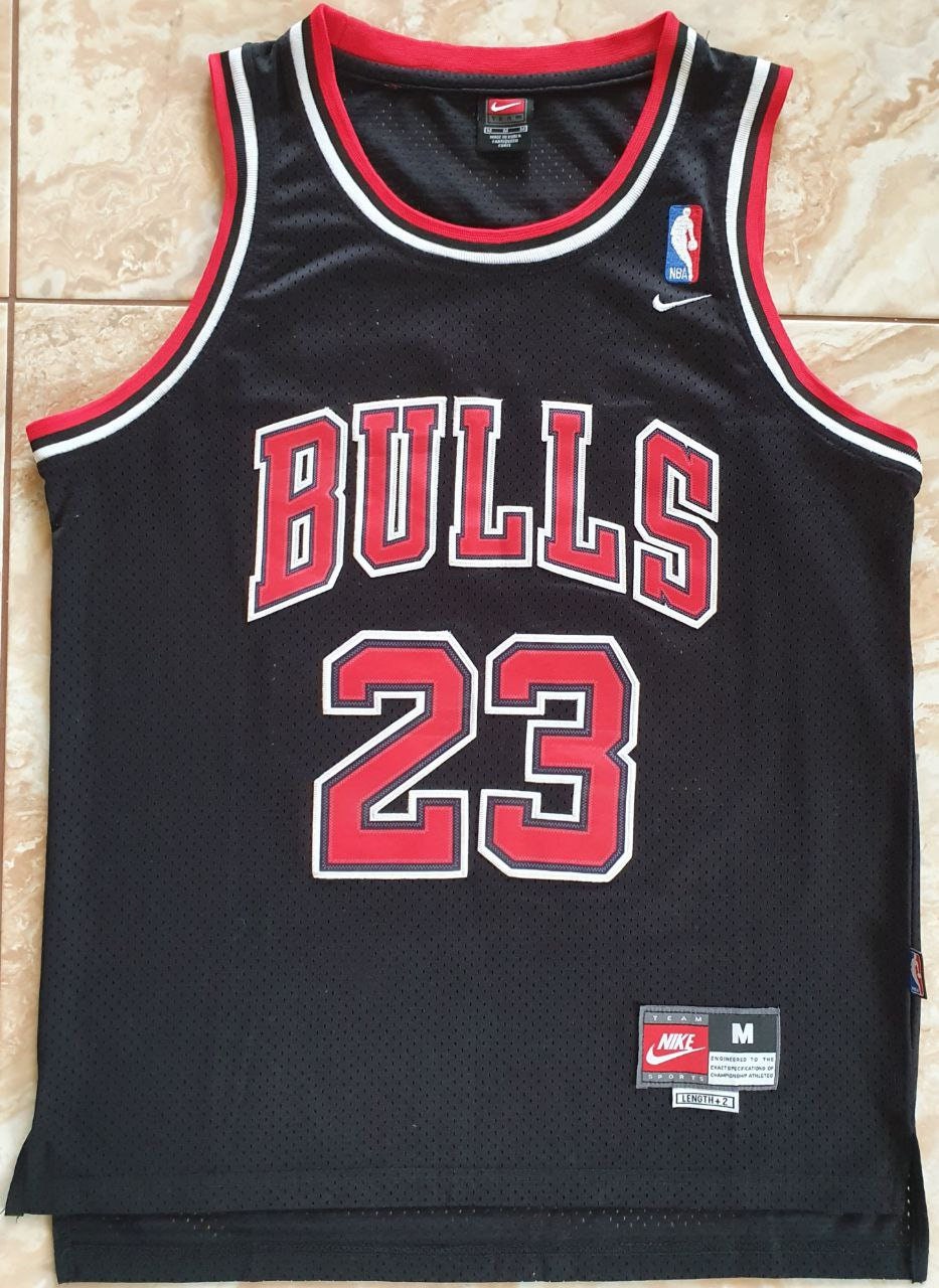 MJ #23 Michael Jordan Chicago Bulls Jersey Black & White