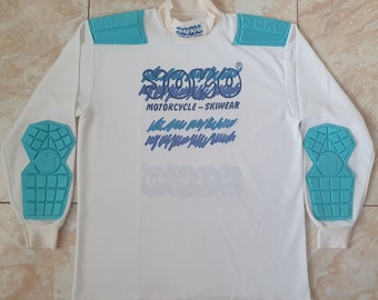Rara y auténtica camiseta de manga larga vintage YOKO Motocross Racewear Offroad. Hecho en Finlandia 80'