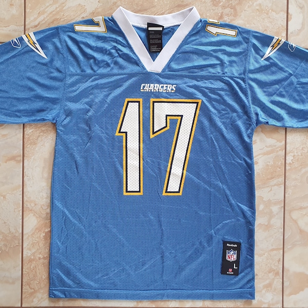 Vintage NFL Mesh Jersey Los Angeles Chargers Philip Rivers #17. Size: L-Youth (14-16)