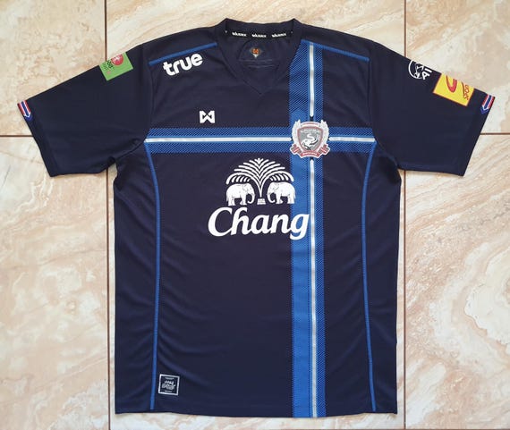 Original Suphanburi Home Football Shirt Jersey 2015 Charyl Yannis Chappuis #10. Size: L-XL Adult