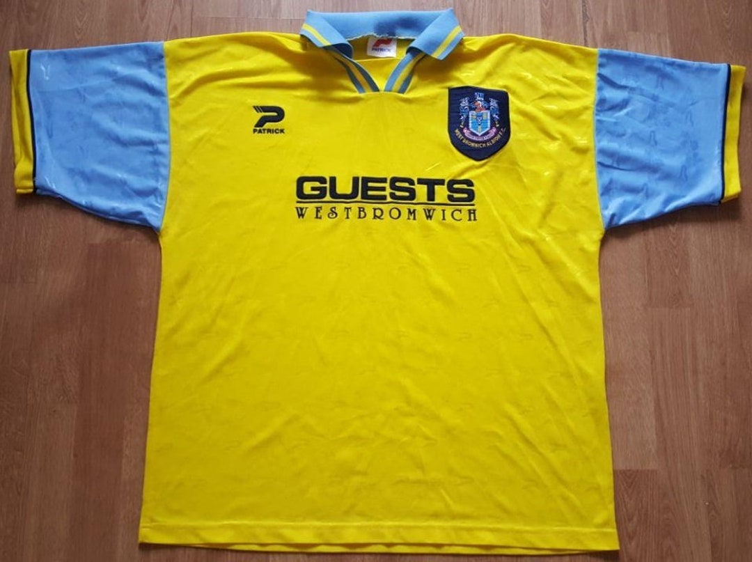 Maillot De Foot Vintage West Bromwich Albion – Patrick – Extérieur 1996/97 – Taille Petit